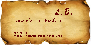 Laczházi Buzád névjegykártya